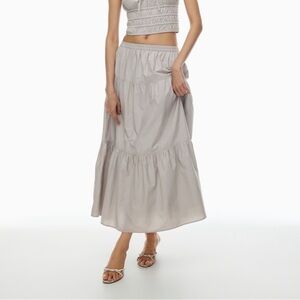 Aritzia Martine Poplin Skirt Sunday Best